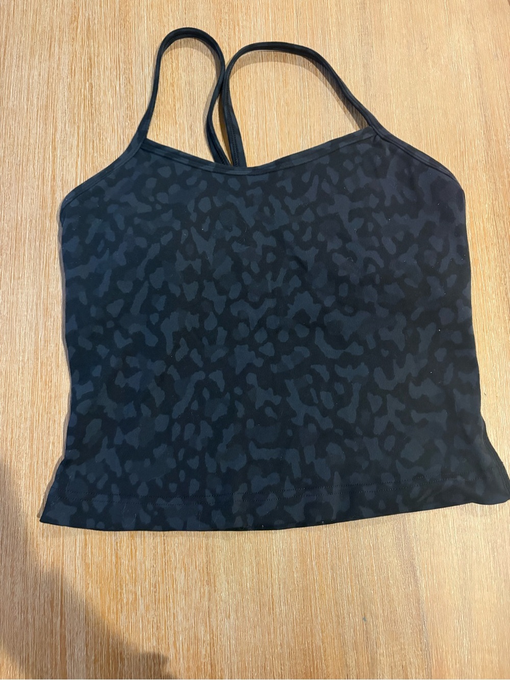 lululemon athletica power y cropped Leopard Cami Tank